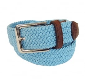 This light blue belt for women is having gorgeous design. It is woven with  light blue thread in a spiral design. This belt is handmade and catches up  the ...