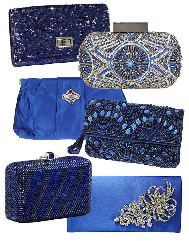 Something blue- bridal clutches #purse