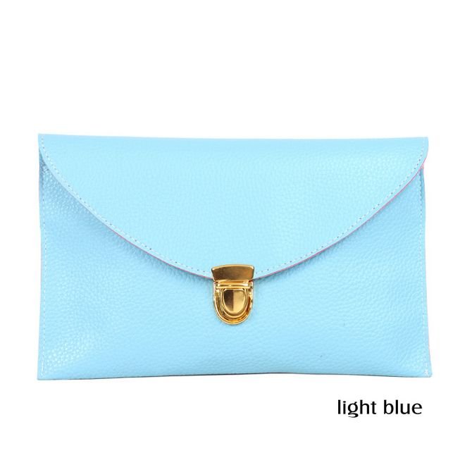 2 in 1 Shoulder and Envelope Lady Clutches Bag (LIGHT BLUE)