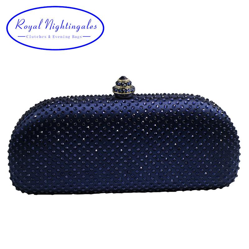 Wholesale Elegante Navy Blue Crystal Box Clutch Bag And Purses Rhinestone  Evening Bags Crossbody Bags Messenger Bags From Fenxin, $55.76| DHgate.Com