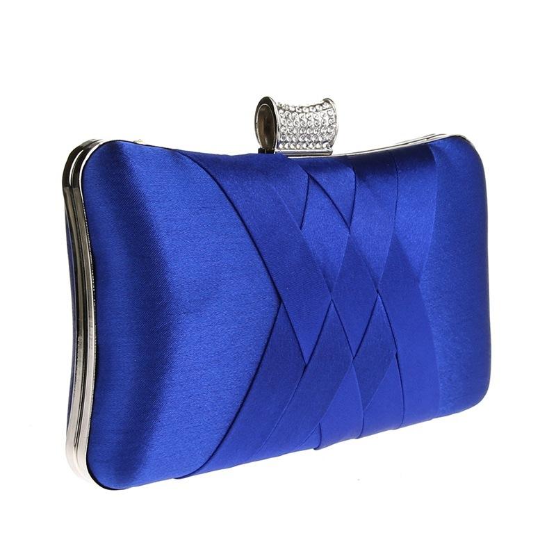 2018 Women Diamonds Evening Hand Bag Blue Clutch Bags Bride Wedding Party  Chain Purse Small Handbag Ladies Clutches Bags Y1890401 Womens Bags Black  Handbag ...