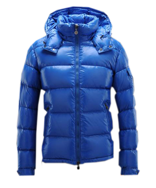 Moncler Maya Winter Mens Down Jacket Fabric Smooth Blue [d651]