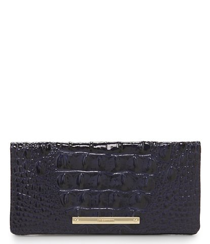 Brahmin Melbourne Collection Ady Crocodile-Embossed Wallet