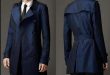 Khaki blue mens trench coats Double breasted men pea european style coats  fashion belt men's overcoat british coat plus size 9XL-in Trench from Men's  ...