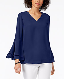 Alfani Bell-Sleeve Blouse, Created for Macy's