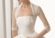 2015 Summer Style Sheer Bolero Jacket For Wedding White Ivory Three Quarter  Sleeve Lace Boleros Wedding