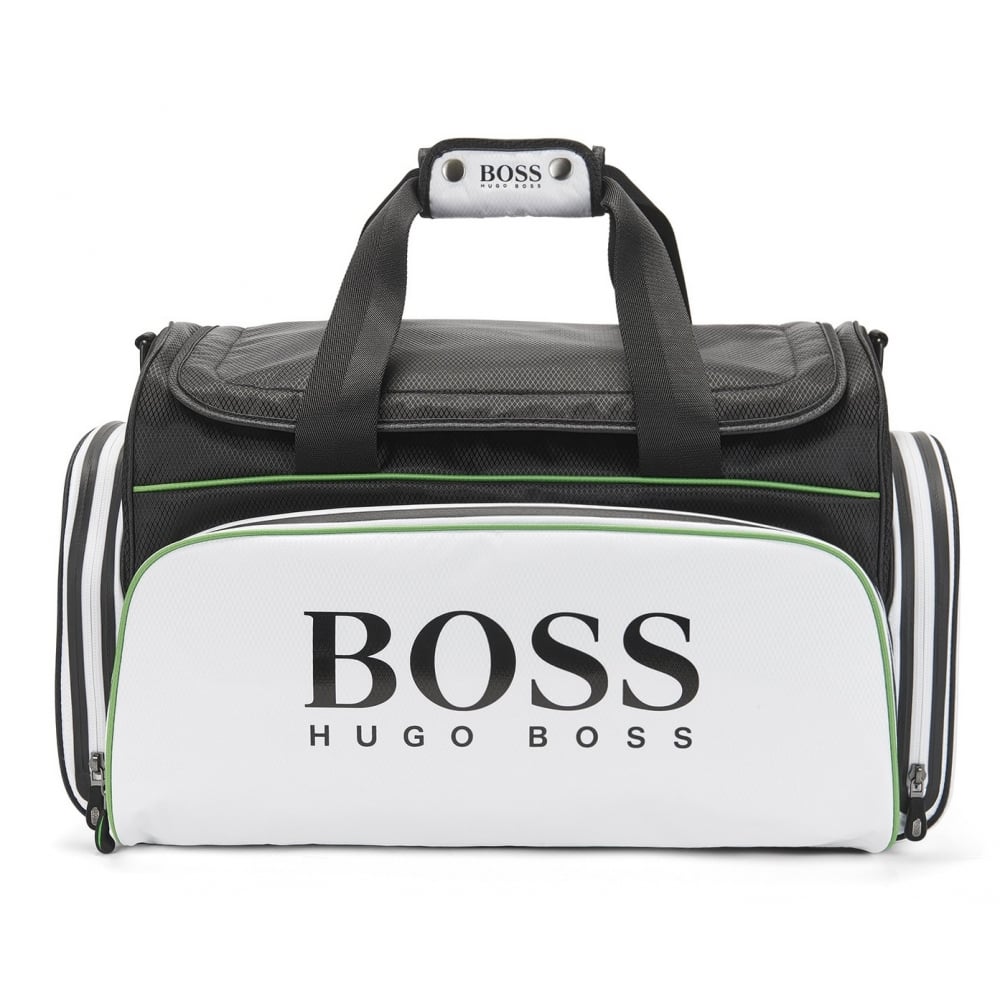 Hugo Boss Green Menu0026#039;s White And Black Holdall Bag
