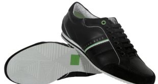 Hugo BOSS Green Victoire LA Men's Fashion Sneakers Shoes 50217374 010 Black