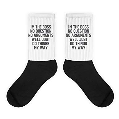 The Boss - Im' The Boss Present - Funny Boss Socks