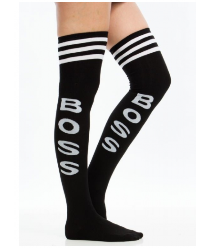 Varsity Boss Socks :: Black