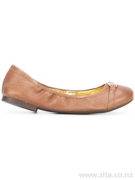 Lauren Ralph Lauren - Women Shoes - Brown Ballerina Shoes 424314519 - round  toe ballerinas