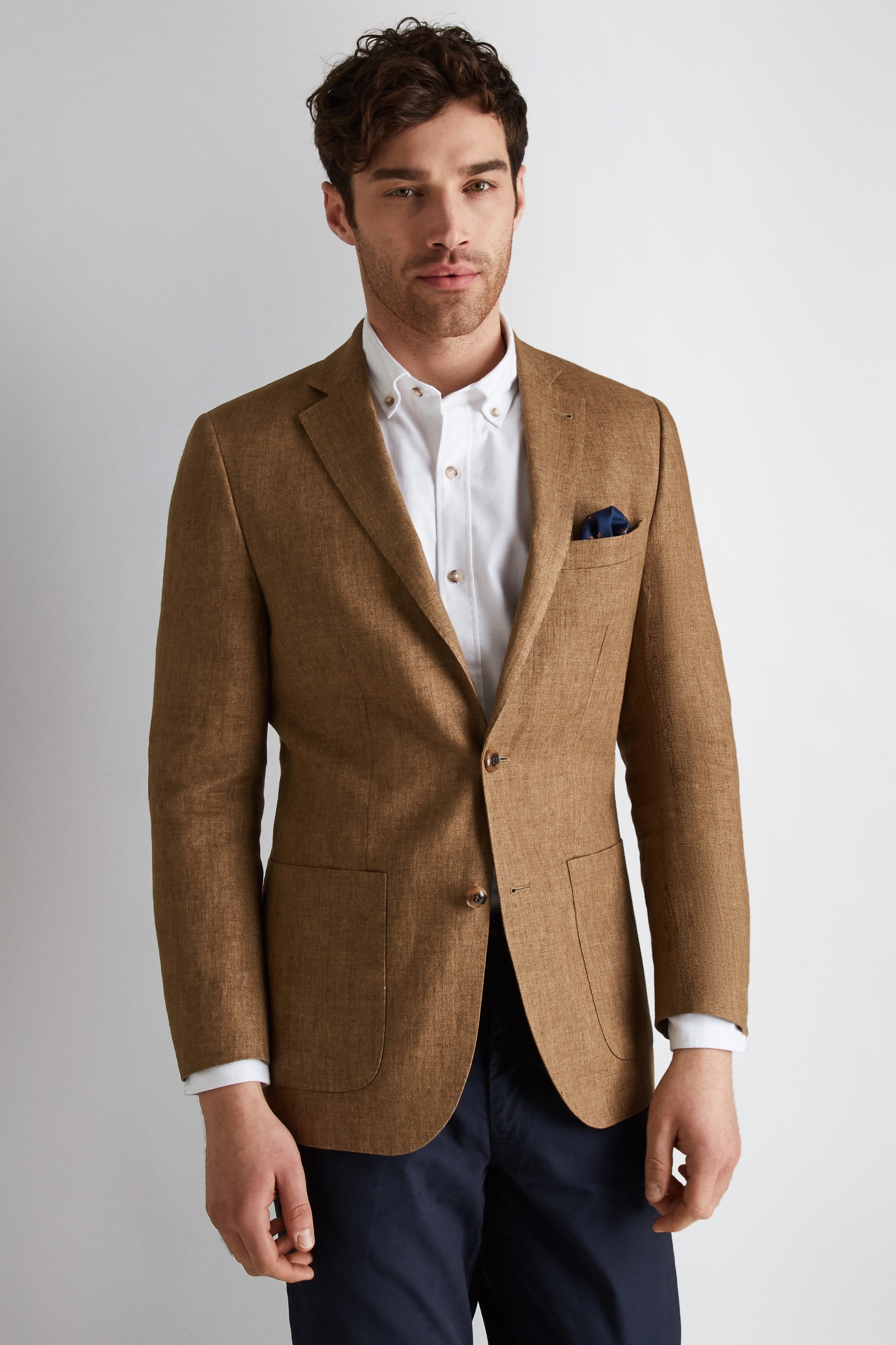 Moss-1851-Mens-Blazer-Tailored-Fit-Tobacco-Brown-