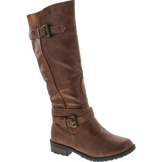 Shop Forever Mango-24 Women's Shaft Side Zipper Knee High Flat Riding Boots  - Free Shipping On Orders Over $45 - Overstock.com - 14948111