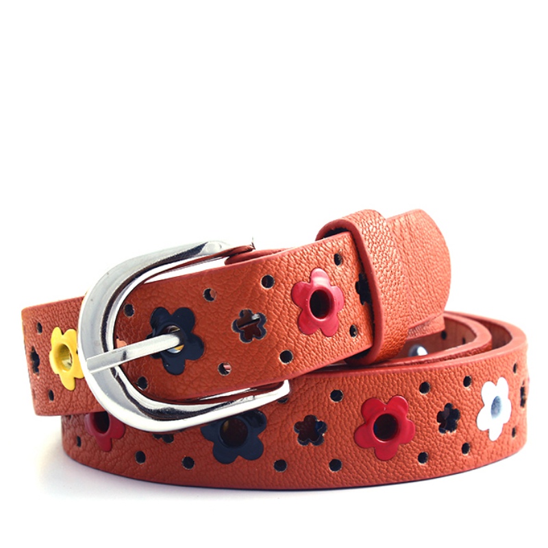 Lovely Kids Girls Children Toddler Flower Belt Buckle PU Leather Candy  Color Waistband -in Women's Belts from Apparel Accessories on  Aliexpress.com ...