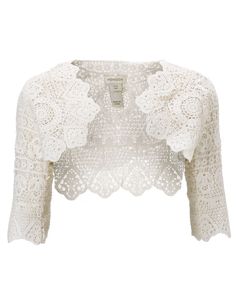 Gabriella Lace Jacket | White | Monsoon Bolero Jacket, Shrug Cardigan,  Crochet Cardigan,