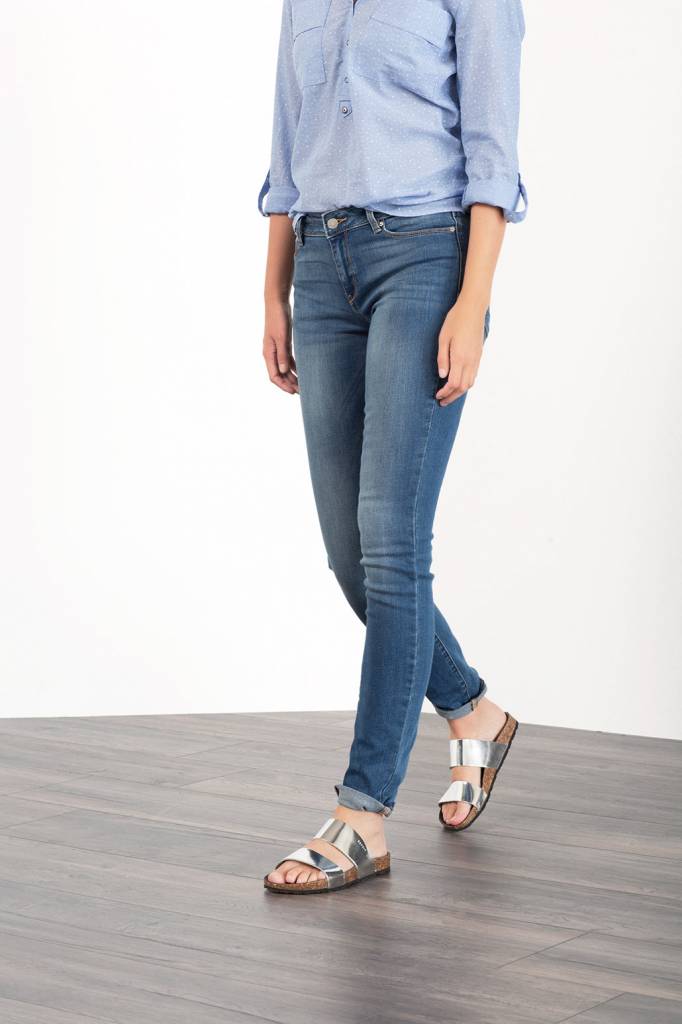 Esprit Esprit Skinny Jeans Medium Rise - Medium Blue Washed