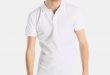Esprit. Menu0027s Short Sleeved White Polo Shirt
