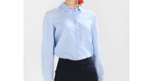 Esprit Womenu0027s Shirt Button Shirt collar light blue Shirts Womens Clothing  - FCO7KH53V