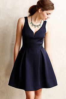 Pleated waist dress with cut out bodice detail. Note how pleats are tacked  at the