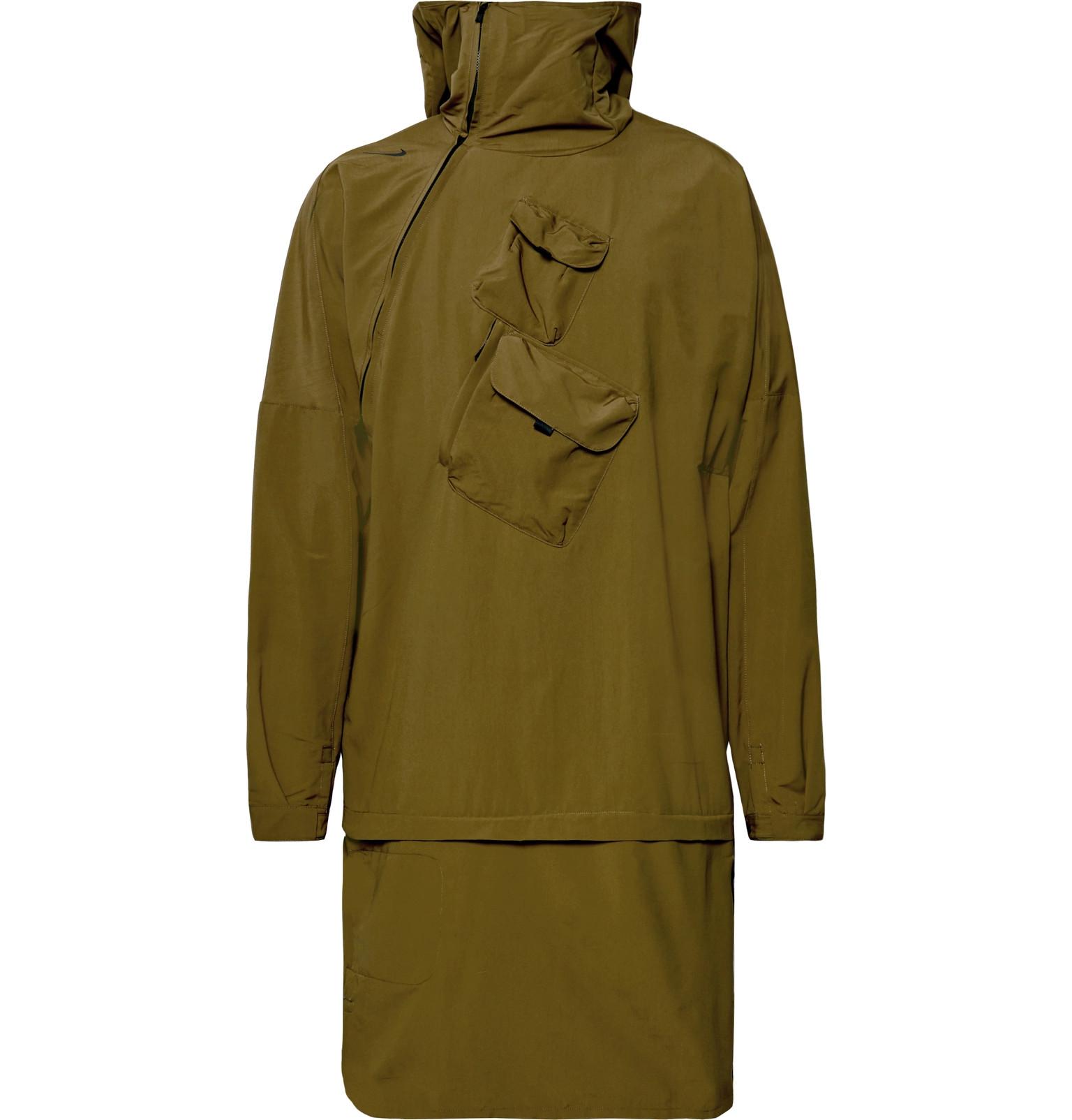 Nike. Menu0027s Green Lab Aae 2.0 Convertible Shell Hooded Jacket