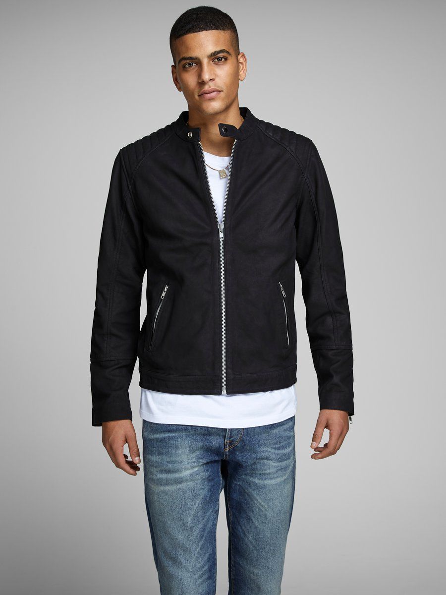 Leather Jackets for Men | Biker & Suede Jackets | JACK & JONES