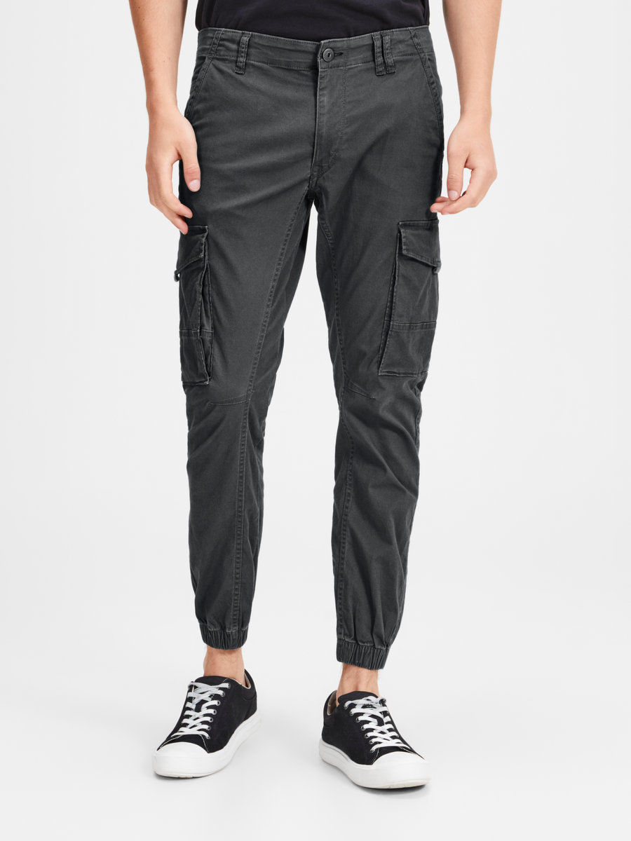 Trousers for Men | Linen, Black, White, Check | JACK & JONES