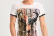 Key Largo COWBOYS - Print T-shirt - off white Men T-Shirts,key largo  industrial sales,Official UK Stockists