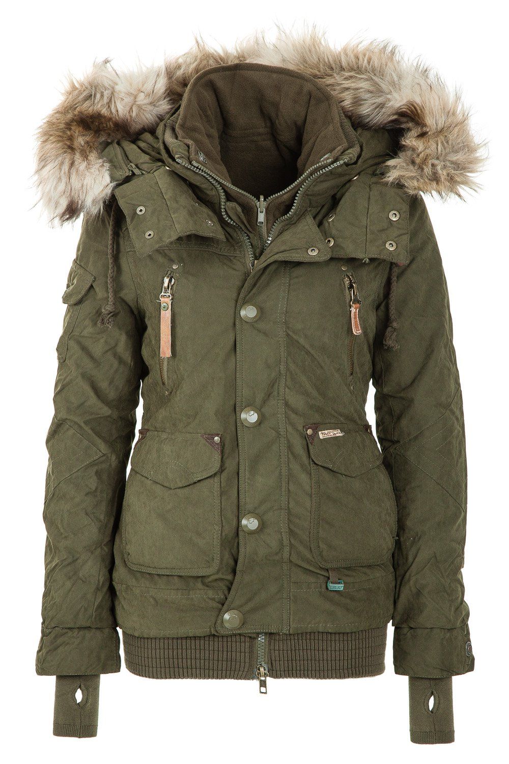 Khujo Women\'s Winter Jacket Margret Olive 320 http://www.