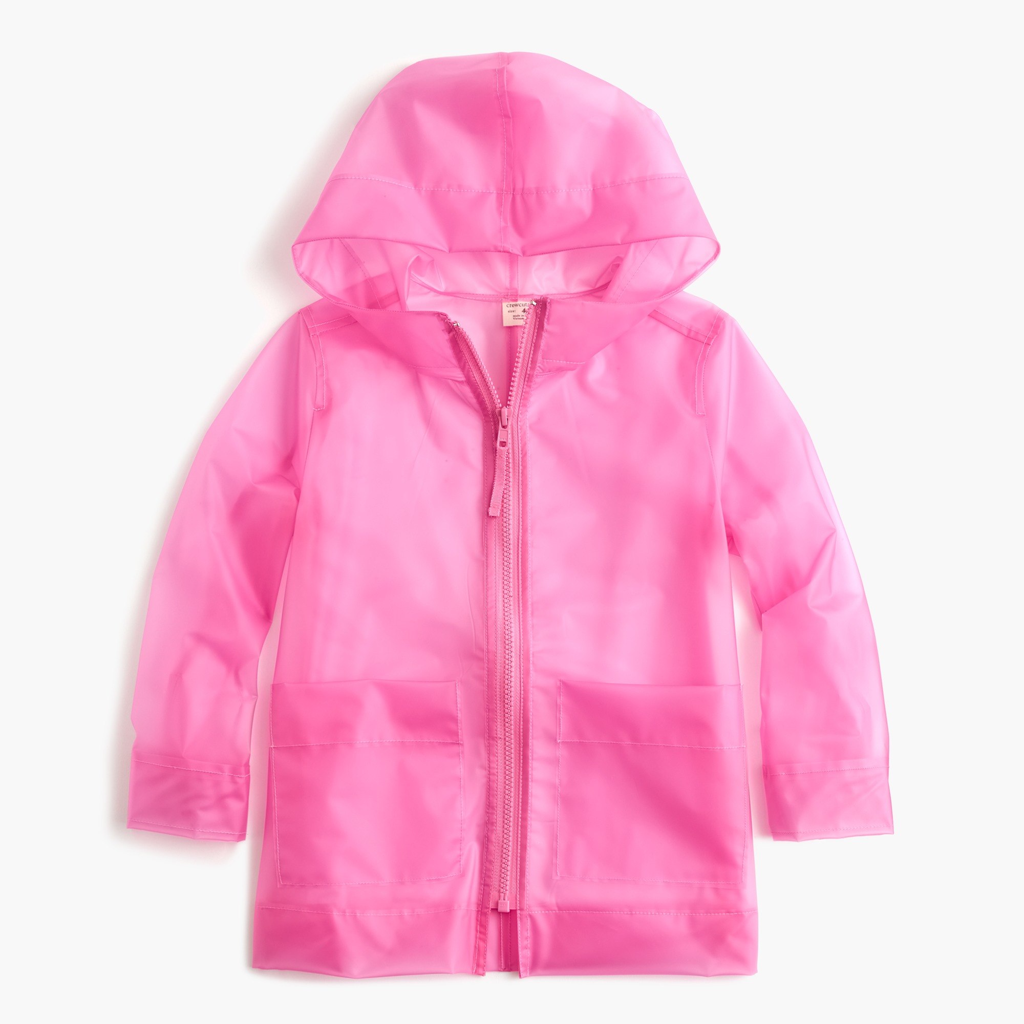 girls' kids' water-resistant rain jacket - girls' tops