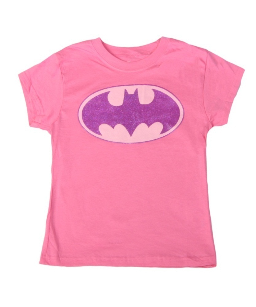 Kids Batman Glitter Logo T-Shirt Front