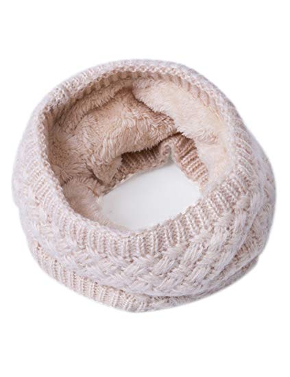 EVRFELAN Infinity Scarf Winter Women Circle Loop Scarves Warm Kids Neck  Warmer Chunky Knit Soft Thick
