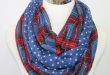 Women/Ladies Dotted And Plaid Check Infinity Shawls Scarf Snood Loop Scarves  Around Scarfs Navy /Red/Beige/Green Orange Blue Color Summer Scarves Scarf  Ring ...