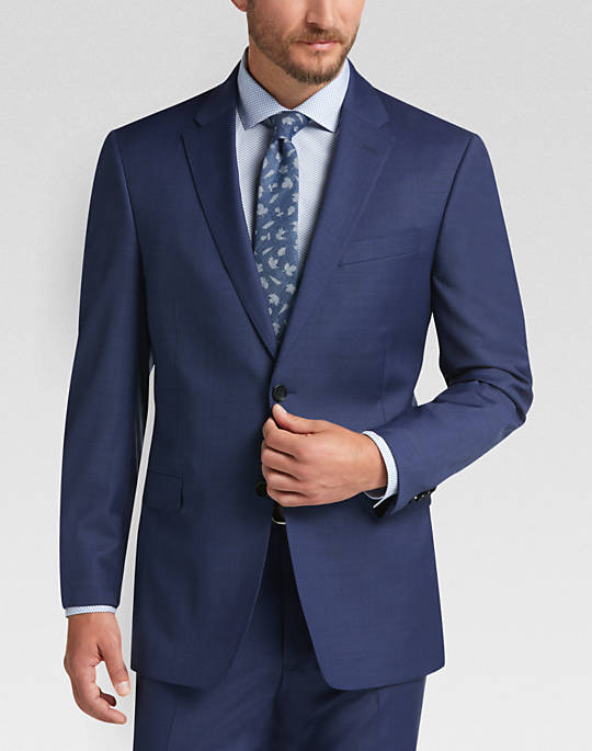 Tommy Hilfiger Blue Slim Fit Suit - Mens Slim Fit, Suits - Men's Wearhouse