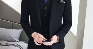 Pure Color Mens Formal Wear Black Suits Slim Elegant Men Wedding