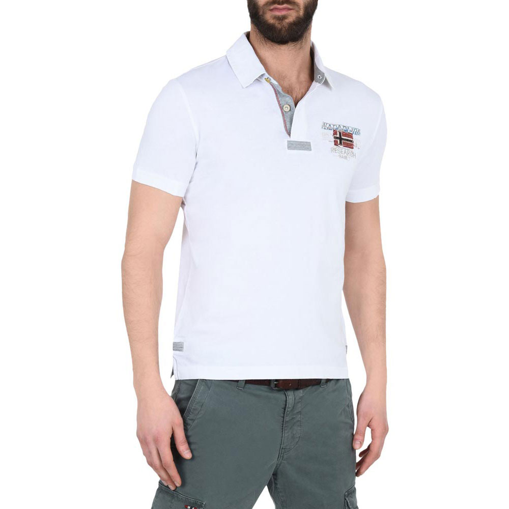 Napapijri Esta Polo shirts Bright White Men´s clothing,napapijri  fleecejacke arminta,napapijri