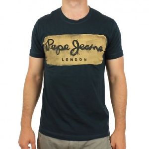 Image is loading T-SHIRT-PEPE-JEANS-CHARING-BLACK