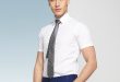 2018 Brand New Men's Regular Fit Shirt Men Short Sleeve Business