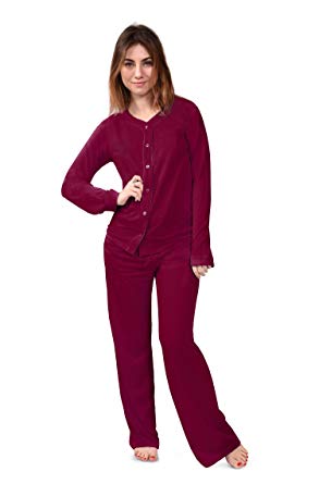 Pangaboo Womenu0027s Pajama Sleep Set Bamboo Pajamas, Plush, Comfortable u0026  Hypoallergenic (Natures Bliss