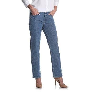 Riders by Lee Indigo Women's Relaxed Fit Straight Leg Jean, Gulf, ...