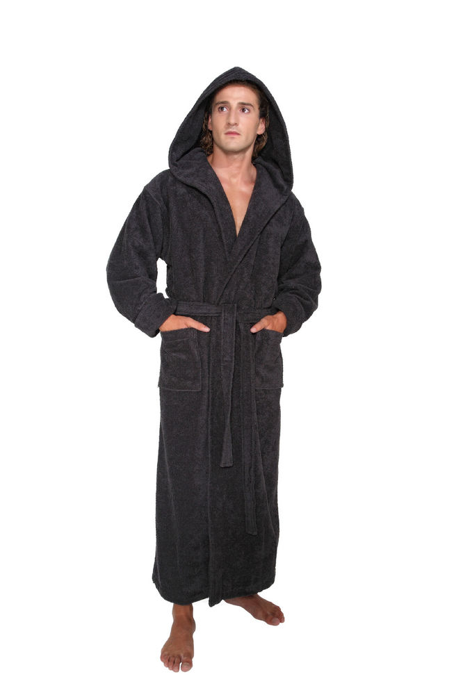Terry Cloth Robe With Hood
