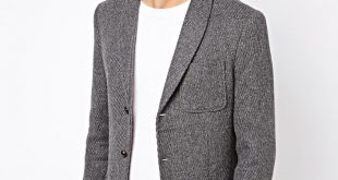 Selected Blazer With Shawl Collar
