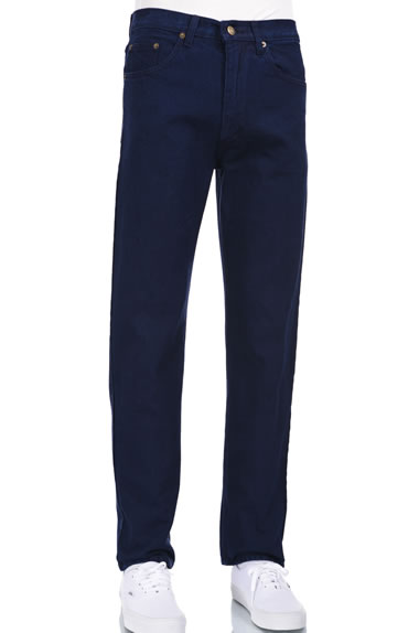 Eagle blue jeans-Men's straight leg jeans ej-868 navy blue