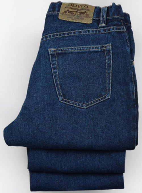 Dark Blue 14.5oz Heavy Denim Jeans Custom Made Jeans [303 Dark Dx