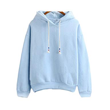 2017 Harajuku Pastel Baby Blue Candy Color Hoodies Sweatshirts