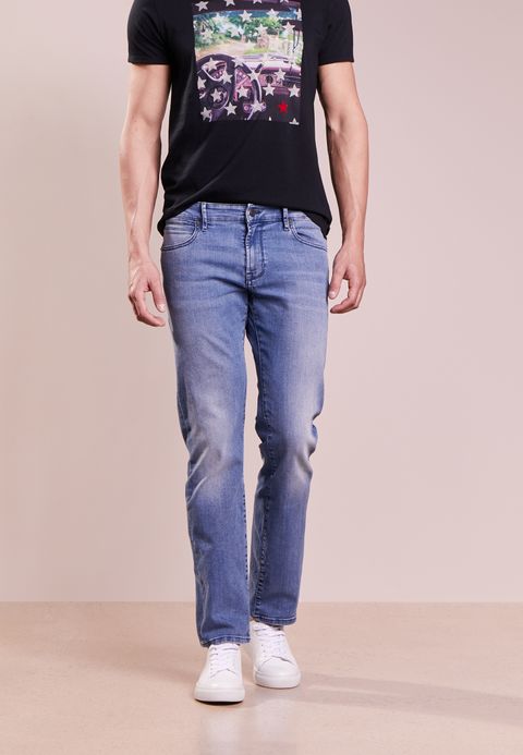BOSS Orange (Turquoise/Aqua) Jeans UK for Men - BOSS CASUAL Mens Straight  larger image