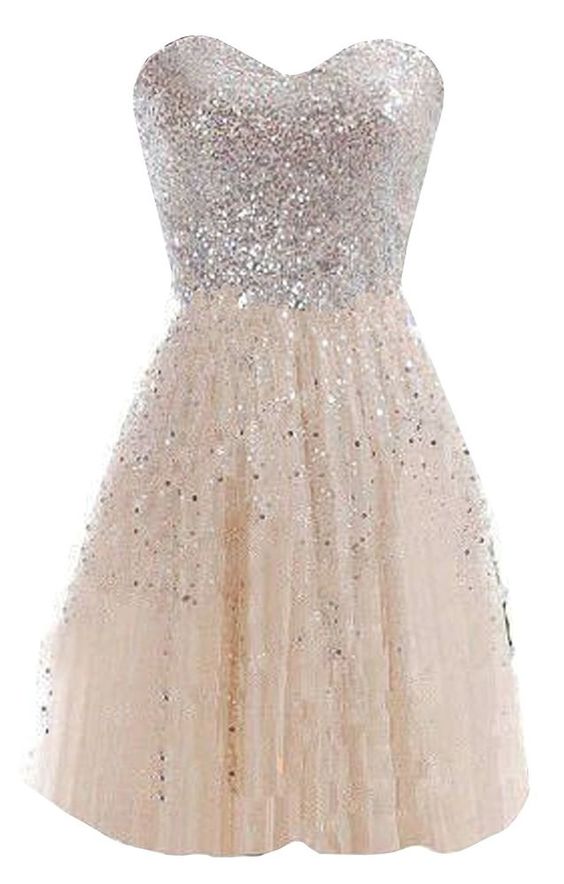 short homecoming dresses 2018, cheap dress, sparkly dress, simple dress,  champagne dress
