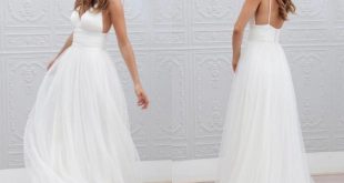 Discount Beach Summer Boho Wedding Dresses 2017 Backless Spaghetti Straps  Cheap Floor Length Wedding Bridal Gowns Bohemian Formal Dresses For Wedding  Cheap
