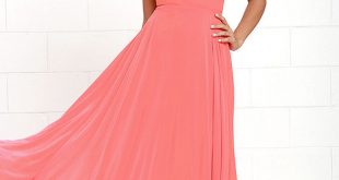 Mythical Kind of Love Coral Pink Maxi Dress