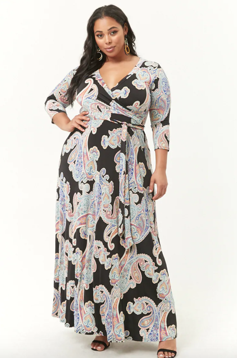 ##Forever 21 Plus Size Paisley Print Maxi Dress SHOP NOW: [Forever 21