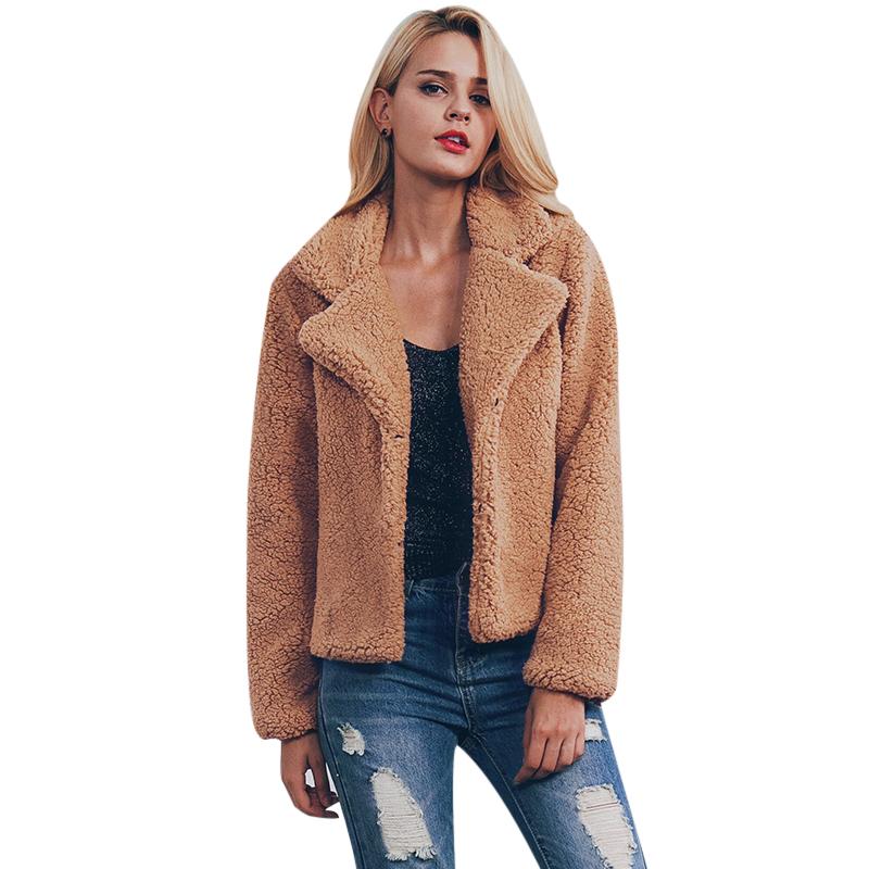 2019 Plus Size Faux Fur Jacket Coat Women Winter Warm Lady Shaggy Jackets  Long Sleeve Shaggy Turn Down Collar Outerwear 2017 Overcoat From  Yzlwatchfine,
